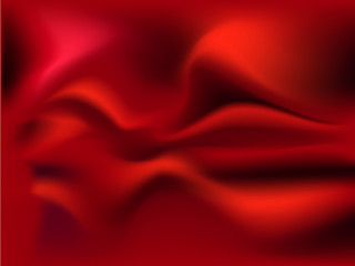 Red Folded of Textile