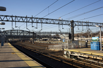Naklejka premium Train station in New Haven Connecticut