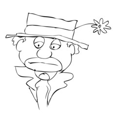 mournful clown