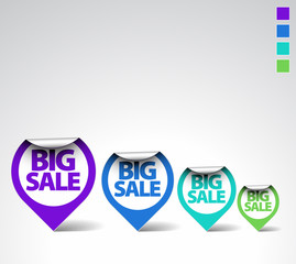 Colorful Round Sale Labels