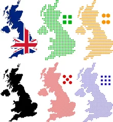 Fototapete Pixel Vereinigtes Königreich