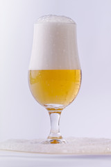 filling a glass of beer