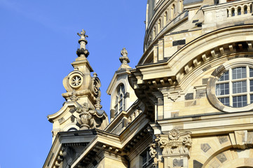 Fototapeta na wymiar Dresden Frauenkirche szczegóły