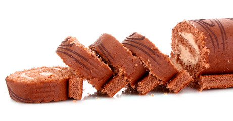 Cake isolated on white