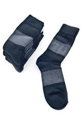 Stack of black socks