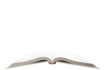 isolated blank text book