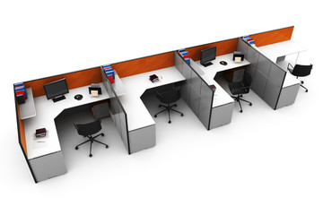3d furniture office space