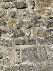 black old sandstone wall