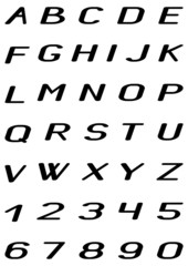Vector image letter and figure
