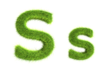 Grass letters