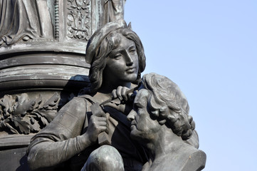 Obraz premium Dresden Denkmal Ernst Rietschel Detail