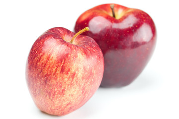 Fototapeta na wymiar beautiful mellow juicy apple isolated on white