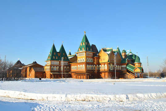 Деревянный дворец Царя Алексея Михайловича в Москве.