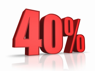 Red Forty Percent