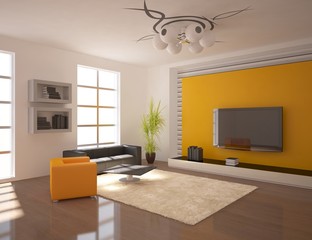 orange interior design
