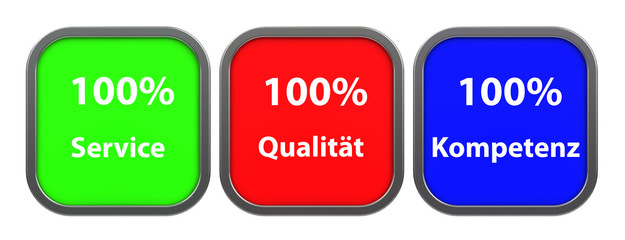 Service, Qualität, Kompetenz