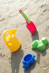 Fototapeta na wymiar Zabawki plażowe