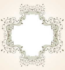 Floral invitation card