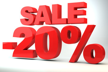 Sale - price reduction of 20%