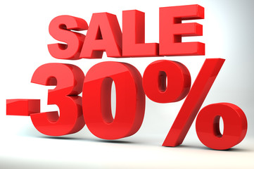 Sale - price reduction of 30%
