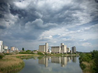 factory on the river