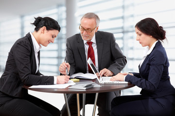 Business meeting in modern office