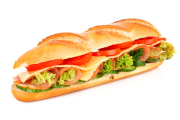 Sandwich isolated on white