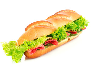 Sandwich isolated on white