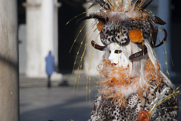 Carnaval de Venise couple masque léopard