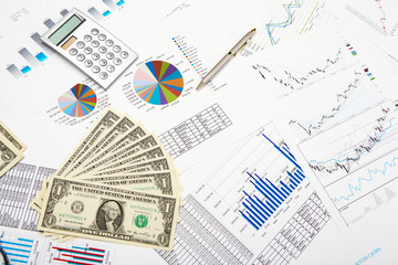 financial charts and graphs