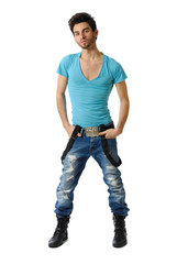 bretelles et jeans