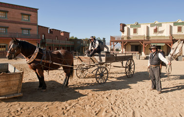 Western Town Film set at Mini Hollywood Spain