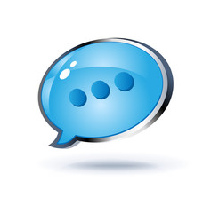 glossy speech bubble