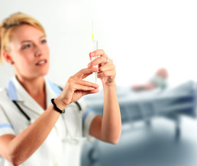doctor with a syringe