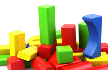Wooden building blocks