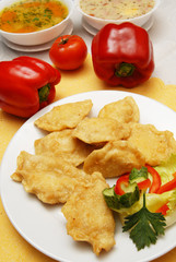dumplings , pierogi