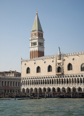 Fototapeta premium Venice - bell-tower and Doge palace