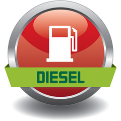 Button - Kraftstoff - Diesel - rot