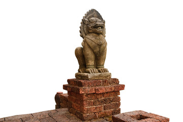 Lion carving