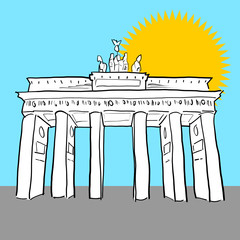 brandenburger tor gemalt farbig © LaCatrina