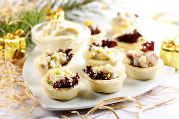 cupcake with smoked fish
