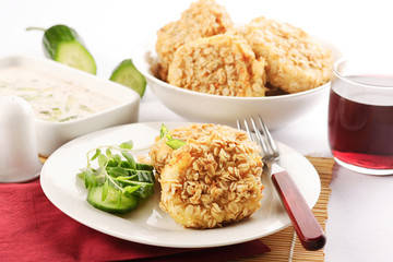 fried meat ball