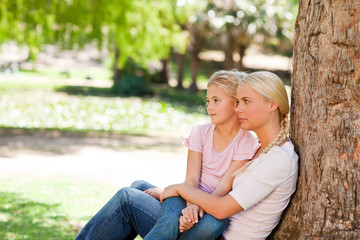 Lovely mother with her daughter