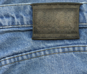 Blank leather label