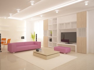 white modern room