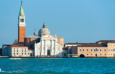 Fototapeta na wymiar Venice, View of San Giorgio maggiore from San Marco.