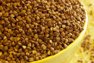 Cup of buckwheat