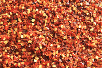 Crushed red pepper background