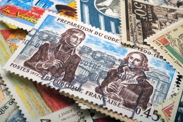 timbres - Préparation du Code Civil - philatélie France