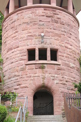 Naklejka premium Sandsteinturm - nah